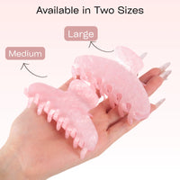 4-inch and 3.5-inch durable hair claw clip by Lovebell